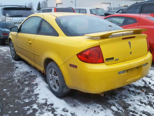 1G2AL15F187134893 - 2008 PONTIAC G5 SE YELLOW photo 3