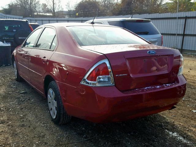 3FAHP06Z87R244743 - 2007 FORD FUSION S RED photo 3