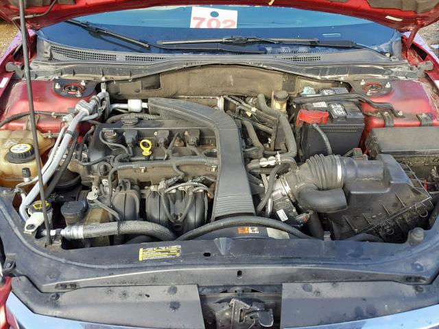 3FAHP06Z87R244743 - 2007 FORD FUSION S RED photo 7