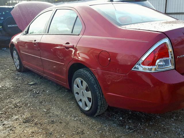 3FAHP06Z87R244743 - 2007 FORD FUSION S RED photo 9