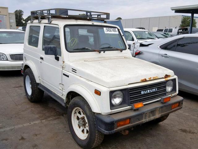 JS4JC51VXH4119288 - 1987 SUZUKI SAMURAI WHITE photo 1