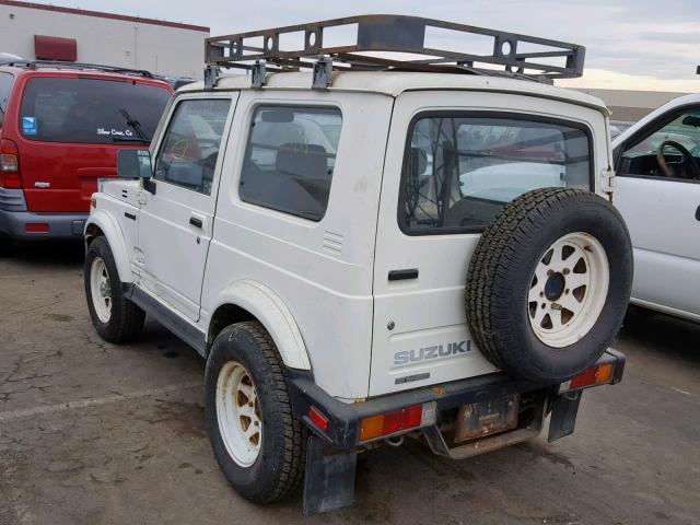 JS4JC51VXH4119288 - 1987 SUZUKI SAMURAI WHITE photo 3