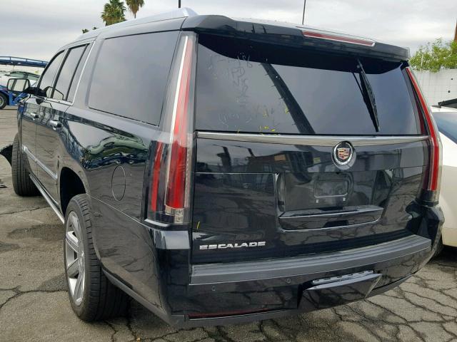 1GYS3JKJ7FR299609 - 2015 CADILLAC ESCALADE E BLACK photo 3