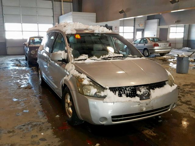 5N1BV28U14N318033 - 2004 NISSAN QUEST S SILVER photo 1