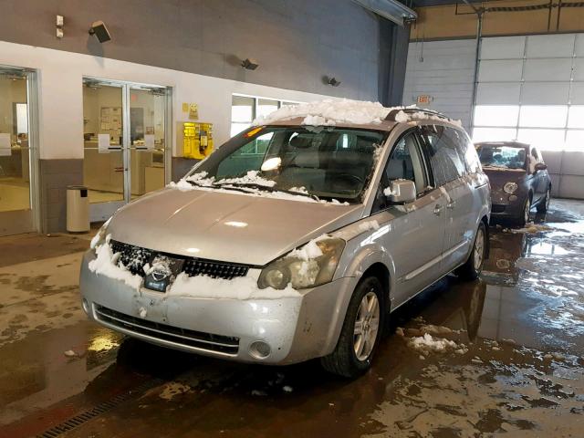 5N1BV28U14N318033 - 2004 NISSAN QUEST S SILVER photo 2