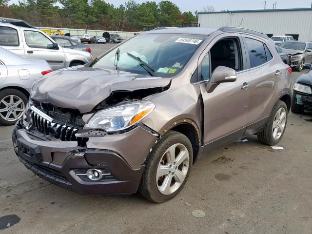 KL4CJFSB8FB158007 - 2015 BUICK ENCORE CON BROWN photo 2