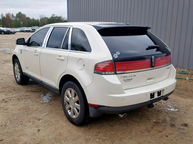 2LMDU68C38BJ10493 - 2008 LINCOLN MKX WHITE photo 3