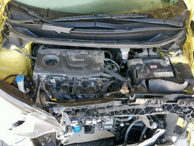 KNADM4A30G6661747 - 2016 KIA RIO LX YELLOW photo 7