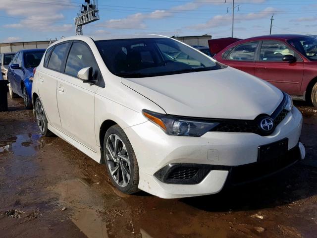 JTNKARJEXGJ522302 - 2016 TOYOTA SCION IM WHITE photo 1