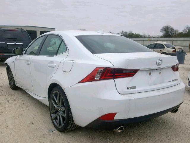 JTHCE1D25F5007553 - 2015 LEXUS IS 350 WHITE photo 3