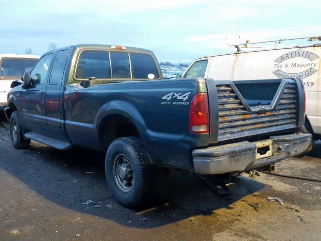 1FTSX31F91EC43318 - 2001 FORD F350 SRW S GREEN photo 3