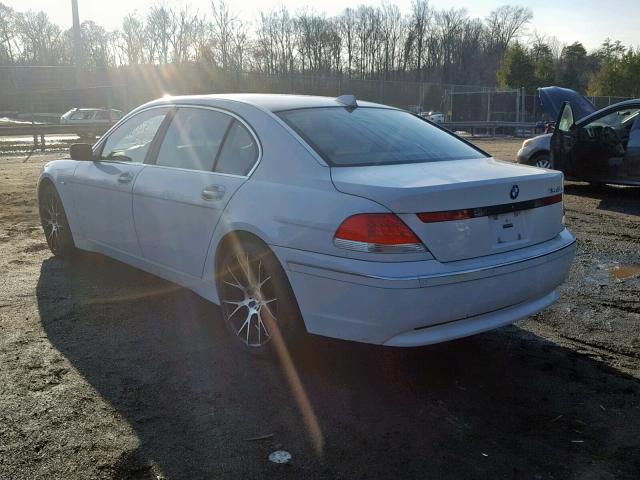 WBAGN63433DS43491 - 2003 BMW 745 LI WHITE photo 3