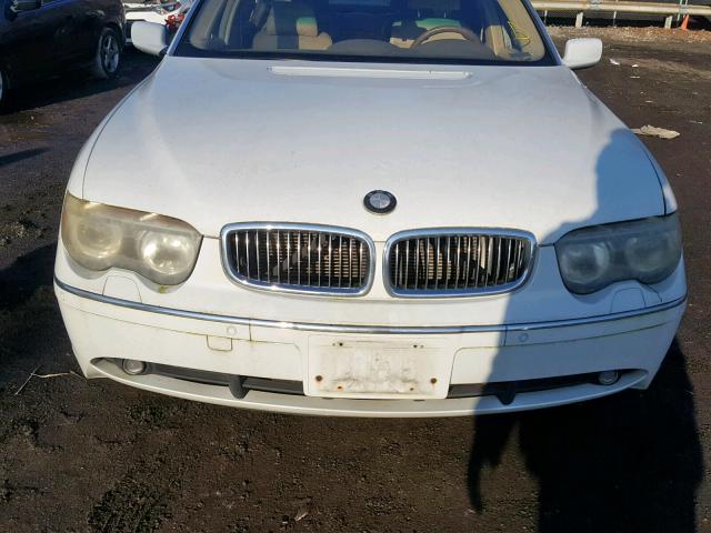 WBAGN63433DS43491 - 2003 BMW 745 LI WHITE photo 9