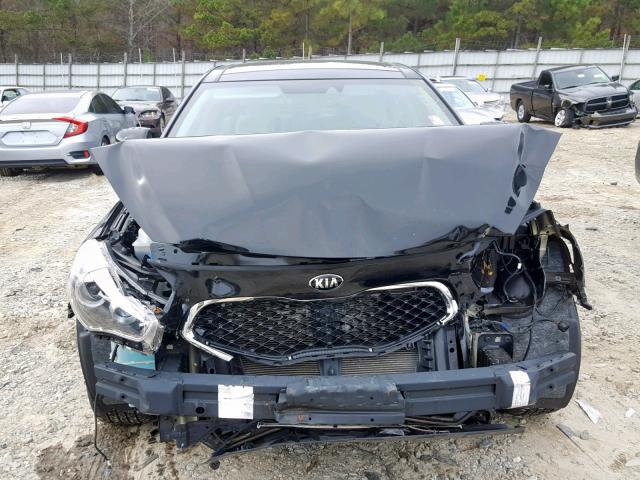 KNALN4D76E5155639 - 2014 KIA CADENZA PR BLACK photo 9