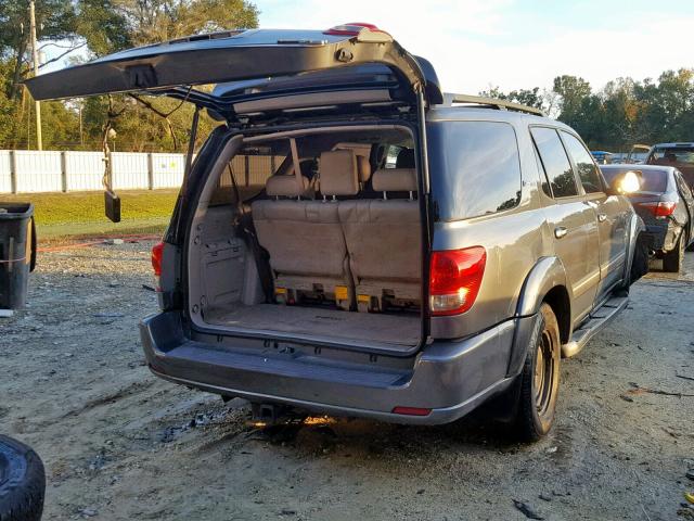 5TDZT38A45S251511 - 2005 TOYOTA SEQUOIA LI GRAY photo 4