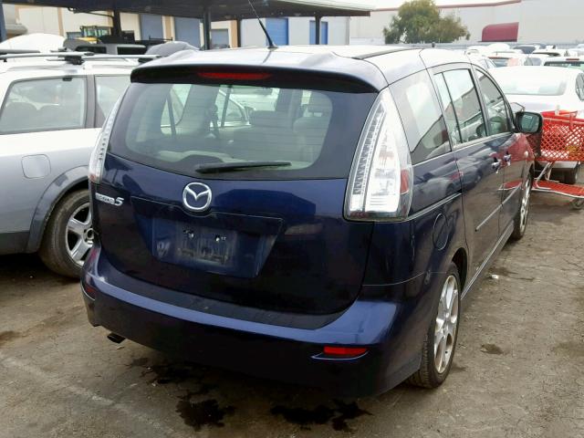 JM1CR29L790357989 - 2009 MAZDA 5 BLUE photo 4