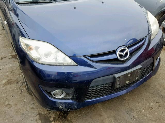 JM1CR29L790357989 - 2009 MAZDA 5 BLUE photo 9