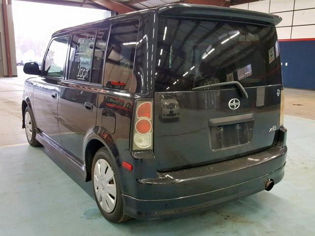 JTLKT334764071007 - 2006 TOYOTA SCION XB BLACK photo 3