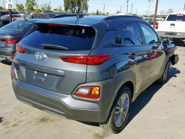 KM8K22AA4JU126521 - 2018 HYUNDAI KONA SEL GRAY photo 4