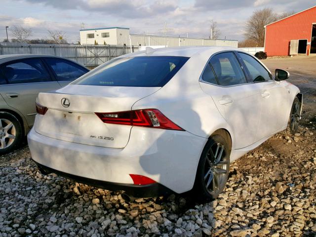 JTHCF1D20E5000568 - 2014 LEXUS IS 250 WHITE photo 4