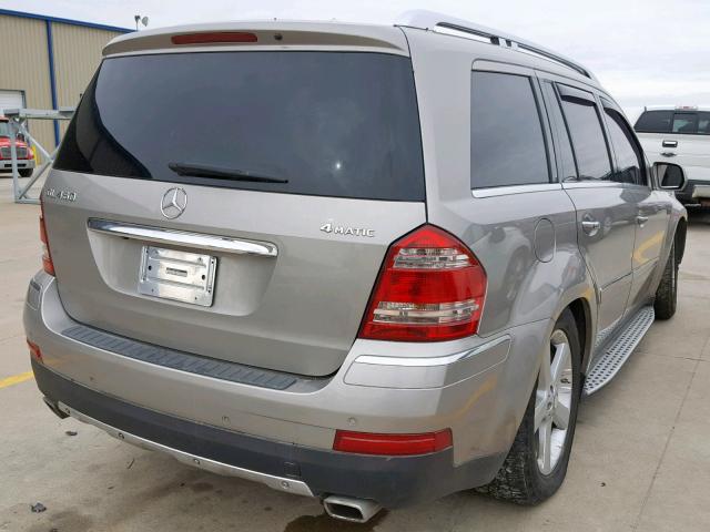 4JGBF71E39A457947 - 2009 MERCEDES-BENZ GL 450 4MA SILVER photo 4