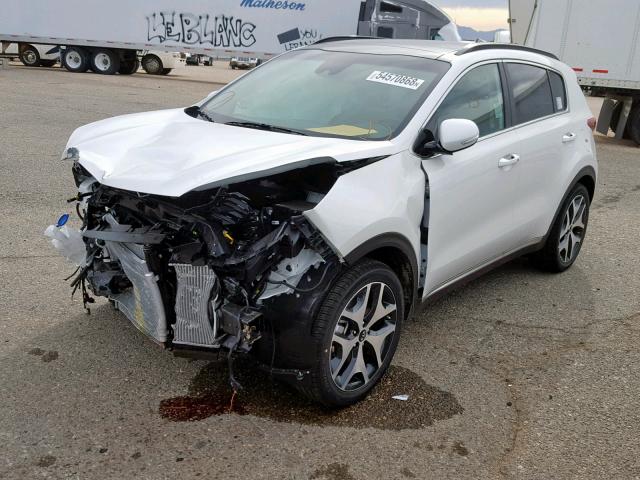 KNDPR3A64K7573194 - 2019 KIA SPORTAGE S WHITE photo 2