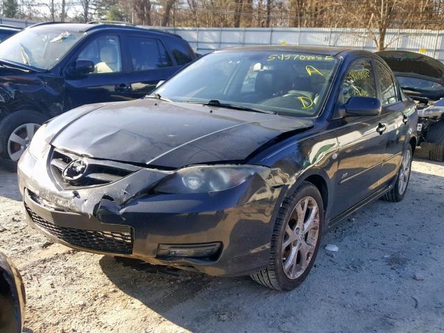 JM1BK323871664191 - 2007 MAZDA 3 S BLACK photo 2