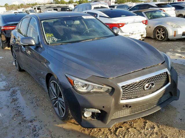 JN1BV7AP3EM675763 - 2014 INFINITI Q50 BASE GRAY photo 1