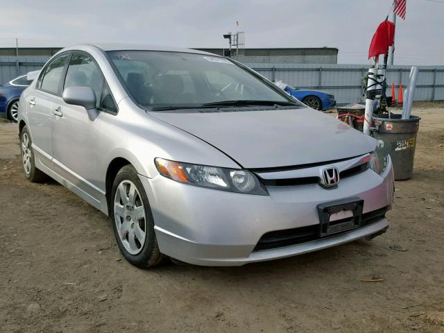 2HGFA16538H356600 - 2008 HONDA CIVIC LX SILVER photo 1