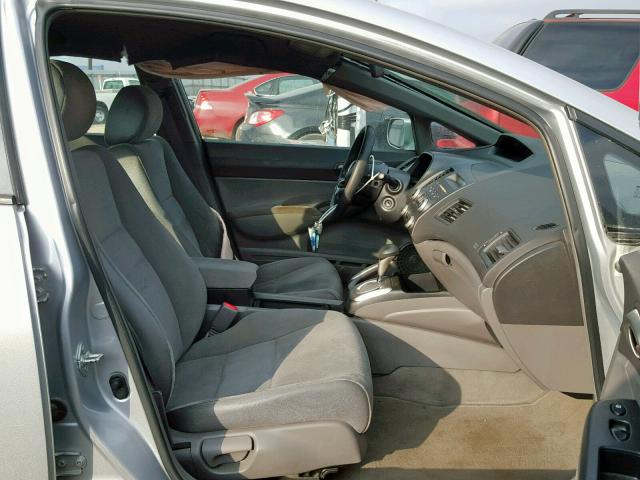 2HGFA16538H356600 - 2008 HONDA CIVIC LX SILVER photo 5