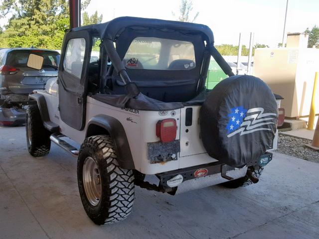 2J4FY19P3MJ121134 - 1991 JEEP WRANGLER / WHITE photo 3