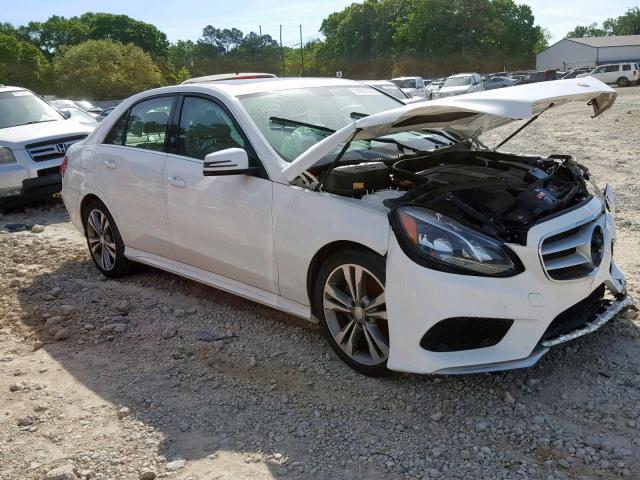 WDDHF5KB1EB061243 - 2014 MERCEDES-BENZ E 350 WHITE photo 1