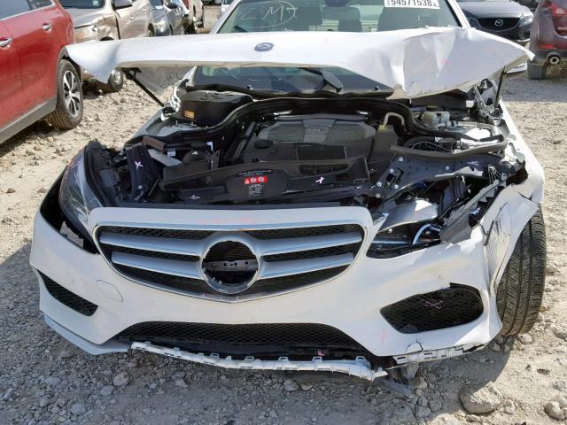 WDDHF5KB1EB061243 - 2014 MERCEDES-BENZ E 350 WHITE photo 9