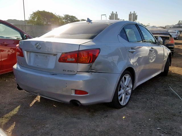 JTHBK262072051096 - 2007 LEXUS IS 250 GRAY photo 4