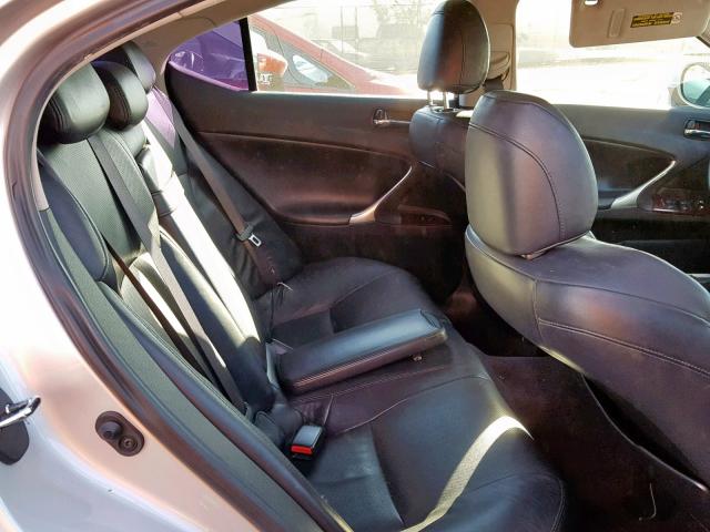 JTHBK262072051096 - 2007 LEXUS IS 250 GRAY photo 6