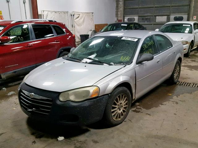 1C3EL56R45N526632 - 2005 CHRYSLER SEBRING TO SILVER photo 2