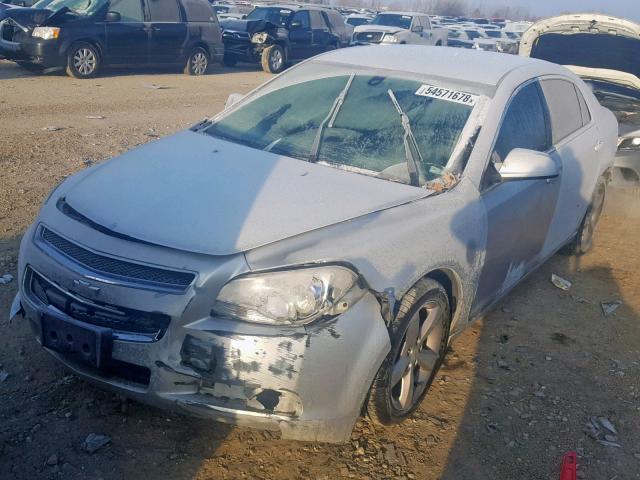 1G1ZC5EUXBF133767 - 2011 CHEVROLET MALIBU 1LT SILVER photo 2