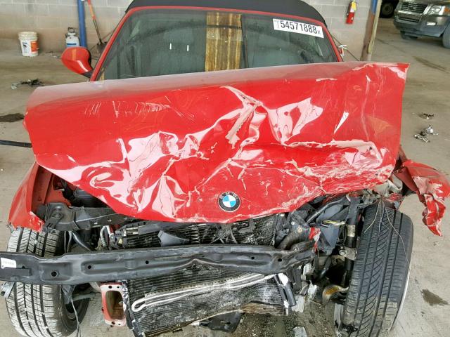 WBAUL7C51AVJ77330 - 2010 BMW 128 I RED photo 7