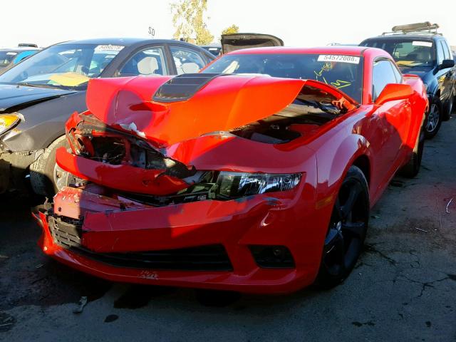 2G1FJ1EJ4E9322497 - 2014 CHEVROLET CAMARO SS RED photo 2