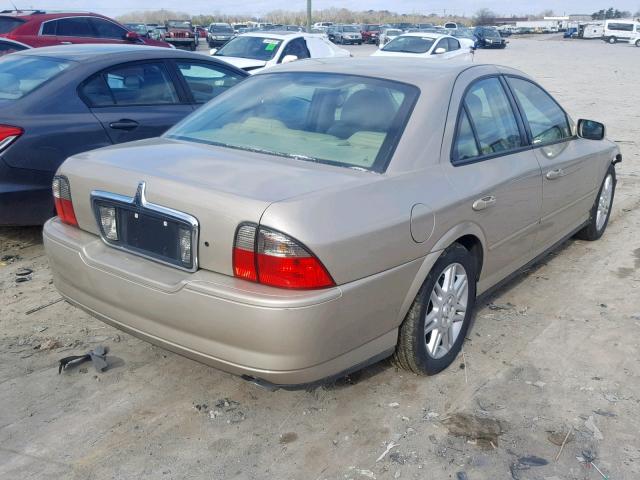 1LNHM87A55Y644540 - 2005 LINCOLN LS TAN photo 4