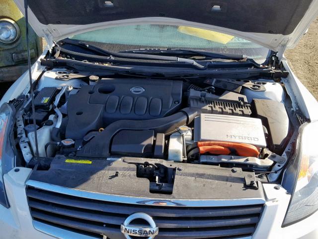 1N4CL21E39C119575 - 2009 NISSAN ALTIMA HYB WHITE photo 7