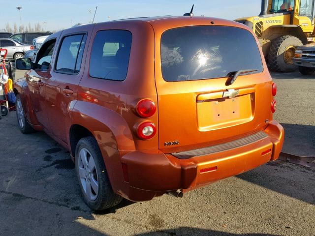 3GNCA13D98S706586 - 2008 CHEVROLET HHR LS Naranja foto 3