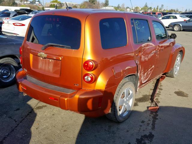 3GNCA13D98S706586 - 2008 CHEVROLET HHR LS Naranja foto 4