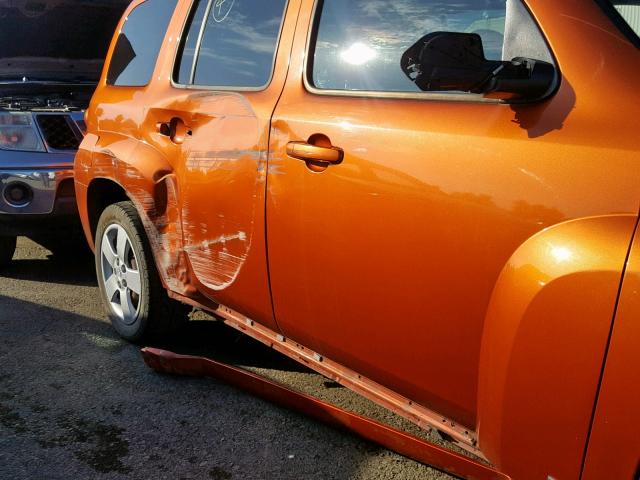 3GNCA13D98S706586 - 2008 CHEVROLET HHR LS Naranja foto 9