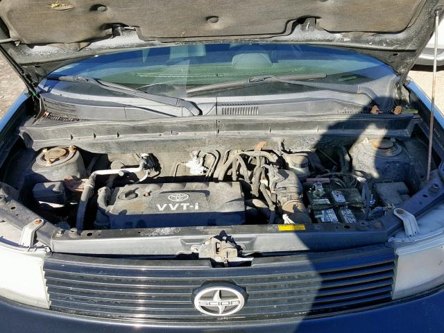 JTLKT334464079663 - 2006 TOYOTA SCION XB BLACK photo 7