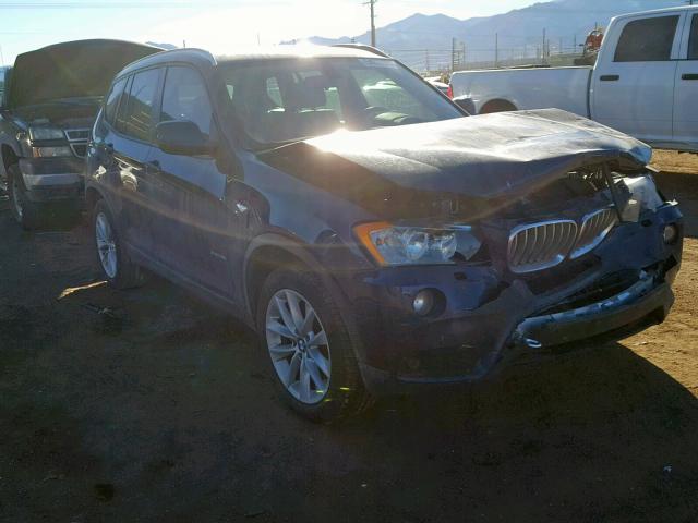 5UXWX9C59E0D25062 - 2014 BMW X3 XDRIVE2 BLUE photo 1