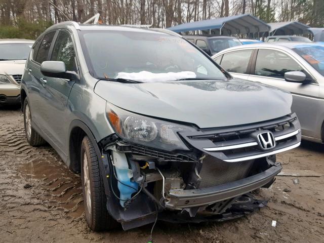 5J6RM3H77CL027191 - 2012 HONDA CR-V EXL GREEN photo 1