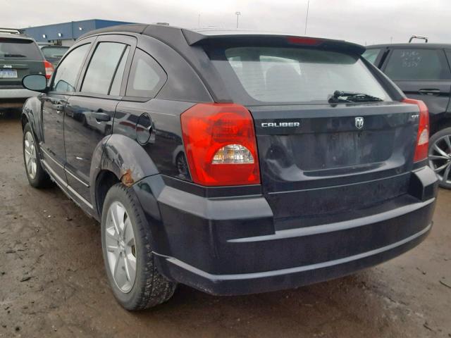 1B3HB48B07D389530 - 2007 DODGE CALIBER SX BLACK photo 3