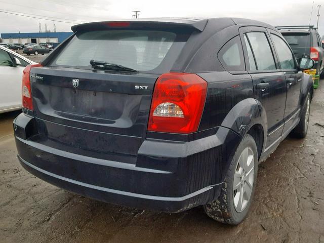 1B3HB48B07D389530 - 2007 DODGE CALIBER SX BLACK photo 4