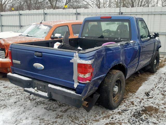 1FTYR10D58PA28509 - 2008 FORD RANGER BLUE photo 4